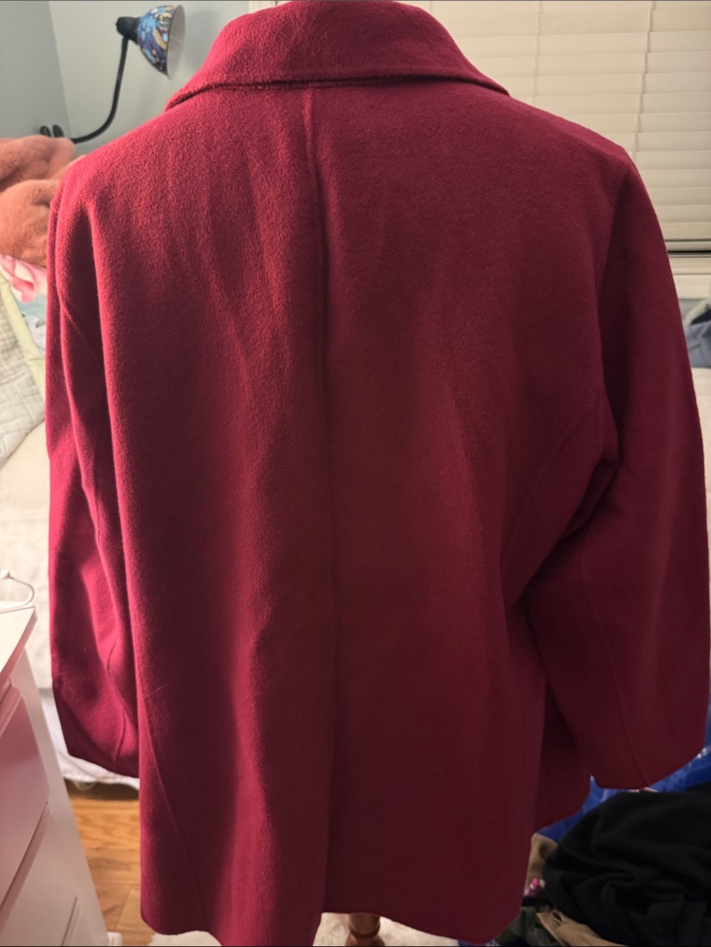 Talbots Burgundy Single-Button jacket - Picture 3 of 5